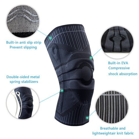 Sports Knee Brace with Separate EVA Pads