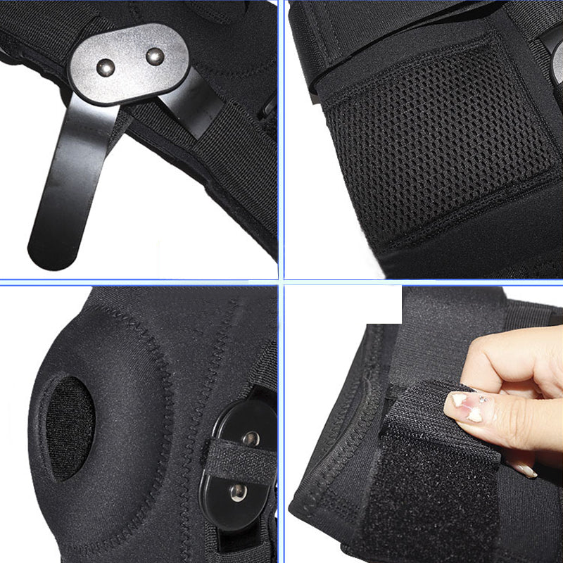 Professional Medical Hinged Knee Support X-Strap Fixing System