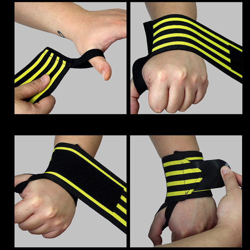 Professional Weightlifting Wrist Wraps Wrist Support with Heavy Duty Thumb Loop  Powerlifting Competition, Strength Training, Bodybuilding