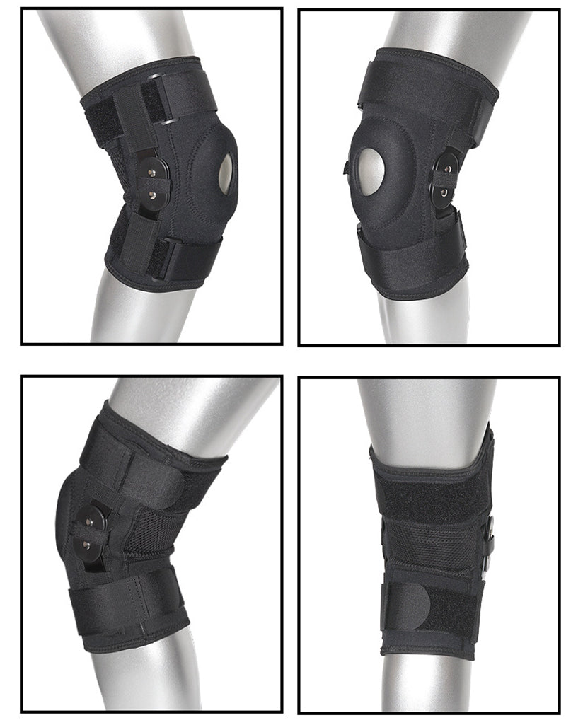 Professional Medical Hinged Knee Support X-Strap Fixing System