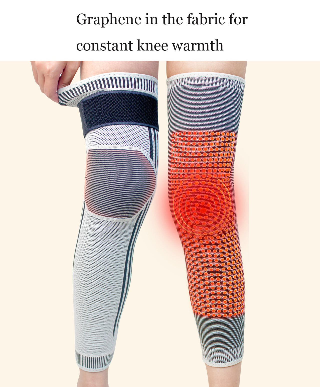 Graphene Wormwood Knee Sleeves,45-95kg