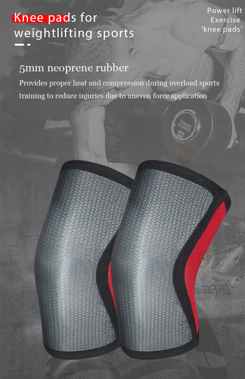 Professional weightlifting knee pads