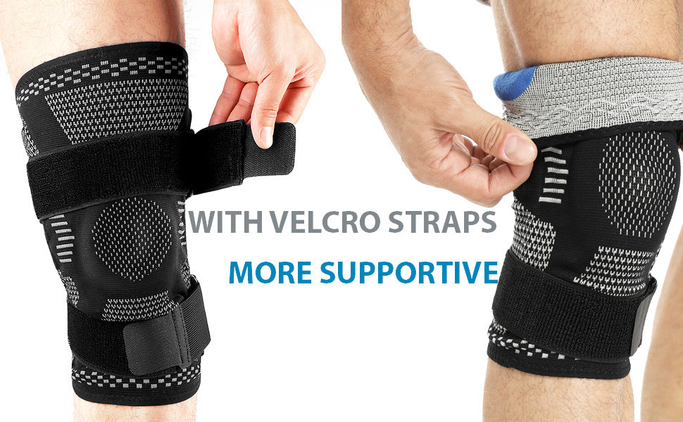 Sport Knee Brace with Straps,4 Springs  Support