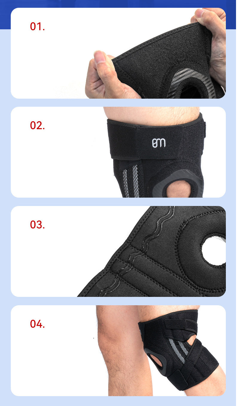 BM Knee Brace Spring Support With Adjustable Straps