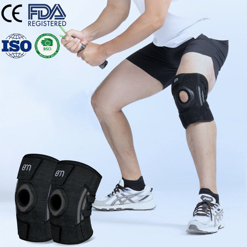 BM Knee Brace Spring Support With Adjustable Straps