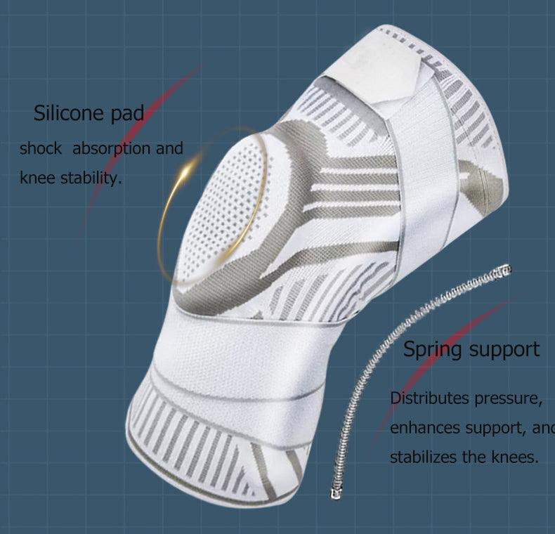 Knee Brace Compression Sleeve with Strap