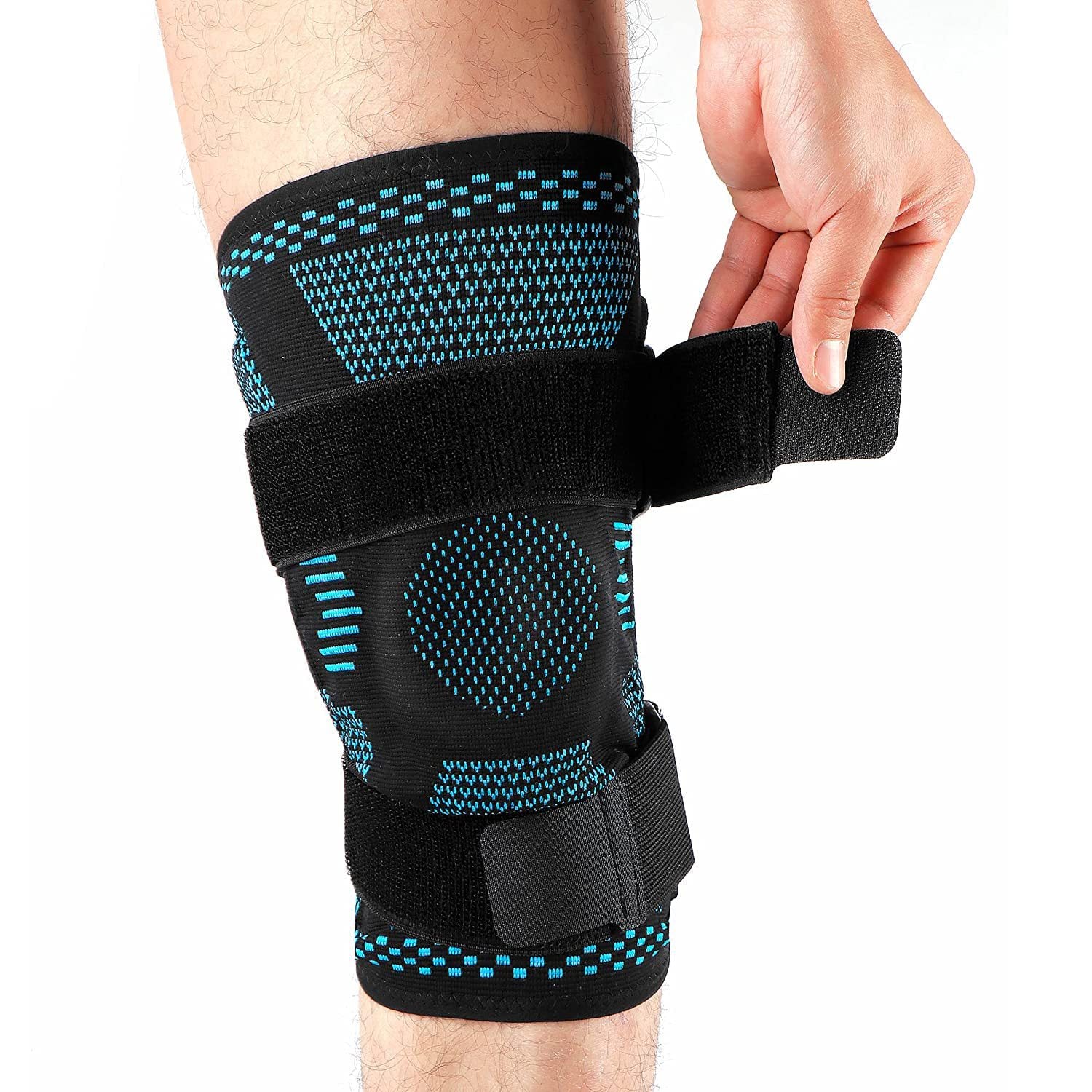 Sport Knee Brace with Straps,4 Springs  Support