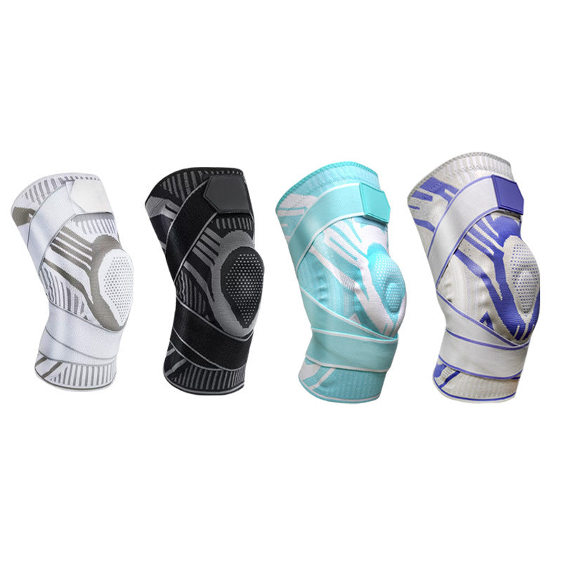 Knee Brace Compression Sleeve with Strap