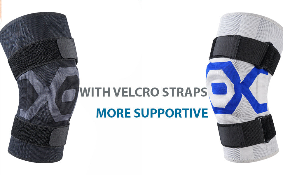 Adjustable Knee Support with Double Strap Fixing