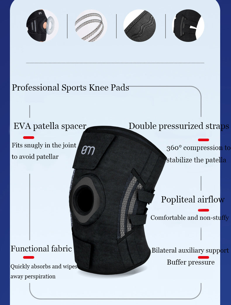 BM Knee Brace Spring Support With Adjustable Straps