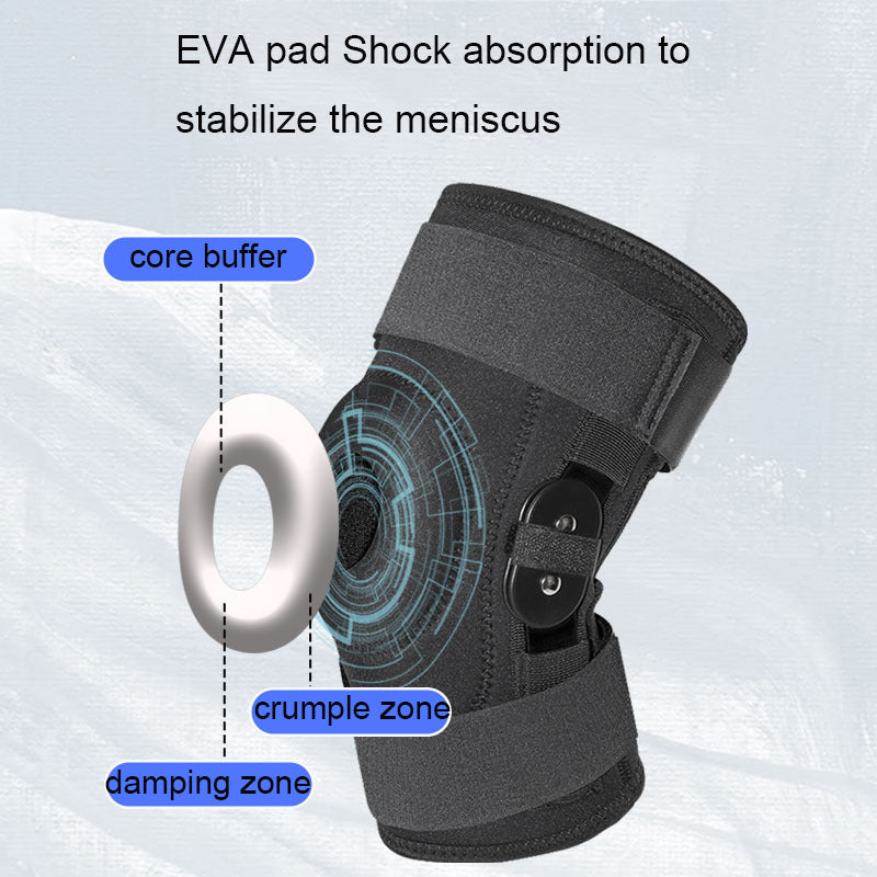 Professional Medical Hinged Knee Support X-Strap Fixing System