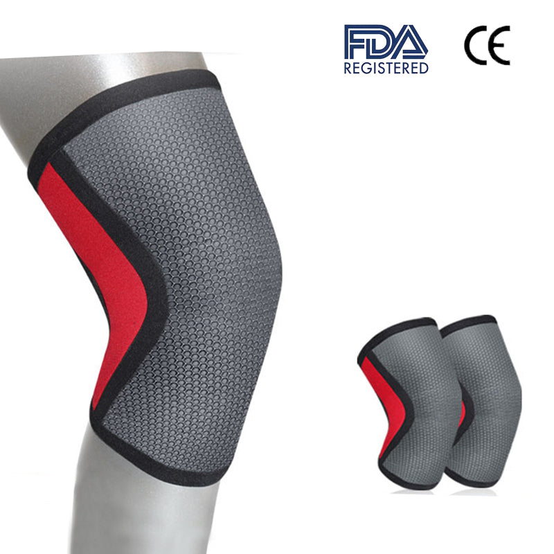 Professional weightlifting knee pads